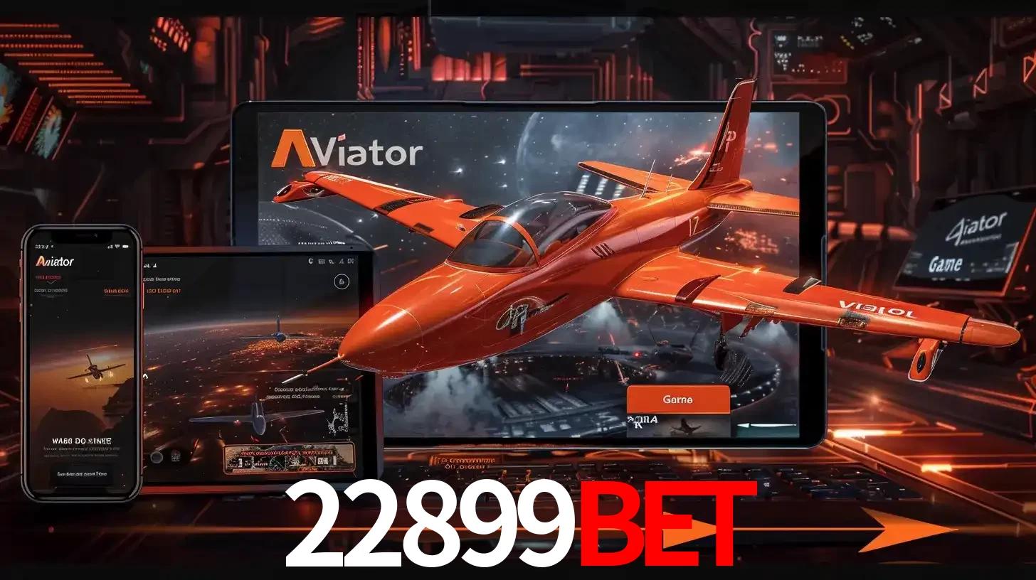 Apresentação tecnológica do jogo Aviator com um avião saindo da tela de um tablet, demonstrando a experiência imersiva em múltiplos dispositivos no 22899bet.